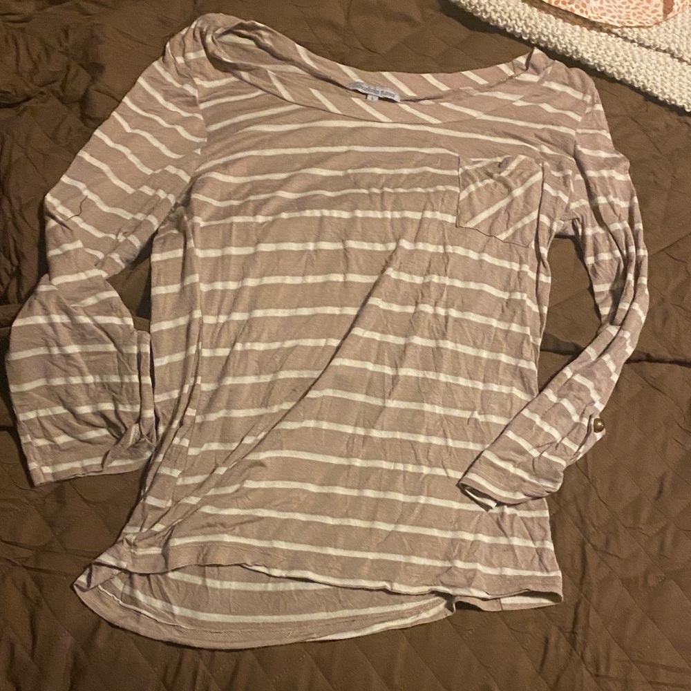 Striped Long Sleeve Top